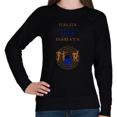 PRINTFASHION Salsa Zouk Bachata dancer S0211 blue-brown - Női pulóver - Fekete