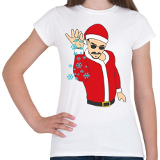 PRINTFASHION Salt Bae mikulás - Női póló - Fehér