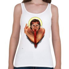 PRINTFASHION Sam - Női atléta - Fehér női trikó