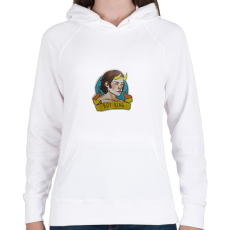 PRINTFASHION Sam - Női kapucnis pulóver - Fehér