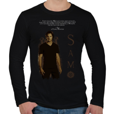 PRINTFASHION sam winchester - Férfi hosszú ujjú póló - Fekete férfi póló