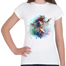 PRINTFASHION Sámánlány - Női póló - Fehér női póló