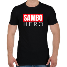 PRINTFASHION SAMBO HERO - Férfi póló - Fekete