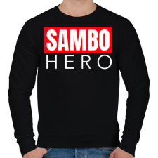 PRINTFASHION SAMBO HERO - Férfi pulóver - Fekete férfi pulóver, kardigán