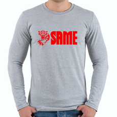 PRINTFASHION SAME - Férfi hosszú ujjú póló - Sport szürke