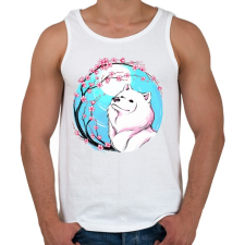 PRINTFASHION Samoyed, szamojéd - Férfi atléta - Fehér atléta, trikó