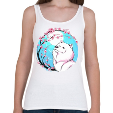 PRINTFASHION Samoyed, szamojéd - Női atléta - Fehér