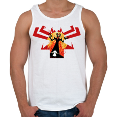 PRINTFASHION samurai jack - Férfi atléta - Fehér