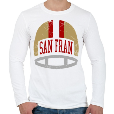 PRINTFASHION San Fran - Férfi hosszú ujjú póló - Fehér