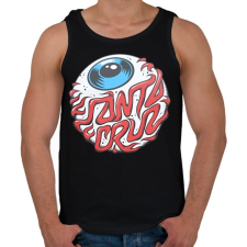 PRINTFASHION Santa Cruz - Férfi atléta - Fekete atléta, trikó