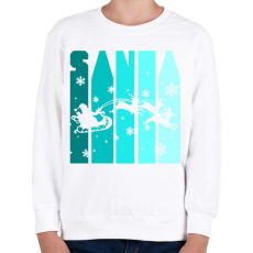 PRINTFASHION Santa - Gyerek pulóver - Fehér