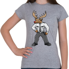 PRINTFASHION Santa Security - Női póló - Sport szürke női póló