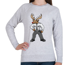 PRINTFASHION Santa Security - Női pulóver - Sport szürke