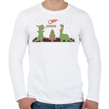 PRINTFASHION Santaaa! - Férfi hosszú ujjú póló - Fehér férfi póló