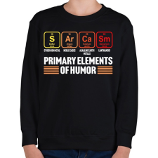 PRINTFASHION Sarcasm - Gyerek pulóver - Fekete gyerek pulóver, kardigán