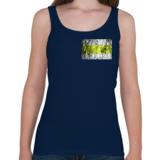 PRINTFASHION Sárgasáv minimál - Női atléta - Sötétkék női trikó