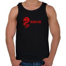 PRINTFASHION sárkány4 - Férfi atléta - Fekete atléta, trikó