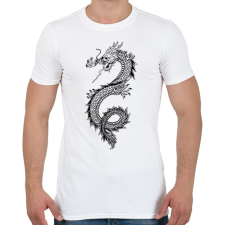 PRINTFASHION sárkány - Férfi póló - Fehér férfi póló