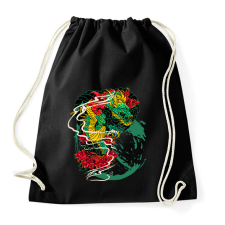 PRINTFASHION Sárkány grafika - Sportzsák, Tornazsák - Fekete tornazsák