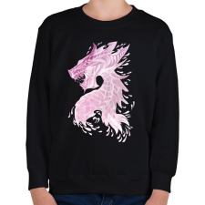 PRINTFASHION sárkány - Gyerek pulóver - Fekete gyerek pulóver, kardigán
