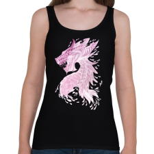 PRINTFASHION sárkány - Női atléta - Fekete női trikó
