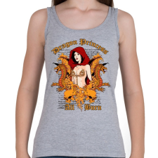 PRINTFASHION Sárkány - Női atléta - Sport szürke női trikó