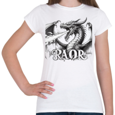 PRINTFASHION Sárkány - Női póló - Fehér