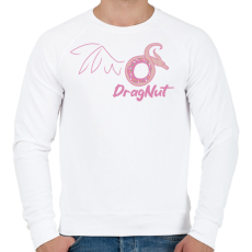 PRINTFASHION Sárkányfánk - Férfi pulóver - Fehér
