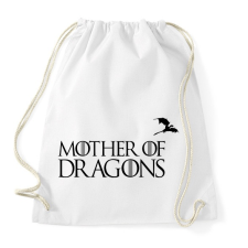 PRINTFASHION sárkányok anyja fekete - Sportzsák, Tornazsák - Fehér tornazsák