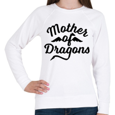 PRINTFASHION Sárkányok anyja - Női pulóver - Fehér női pulóver, kardigán