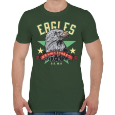 PRINTFASHION Sas 03 - Los Angeles Eagles - Férfi póló - Katonazöld férfi póló
