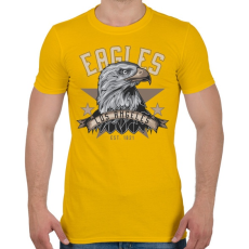 PRINTFASHION Sas 04 - Los Angeles Eagles - Férfi póló - Sárga