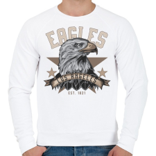 PRINTFASHION Sas 04 - Los Angeles Eagles - Férfi pulóver - Fehér férfi pulóver, kardigán
