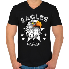 PRINTFASHION Sas - Férfi V-nyakú póló - Fekete férfi póló