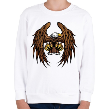 PRINTFASHION Sas - Gyerek pulóver - Fehér gyerek pulóver, kardigán