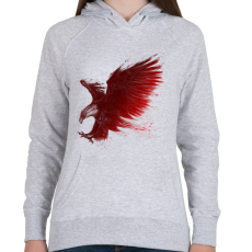 PRINTFASHION Sastámadás - Női kapucnis pulóver - Sport szürke