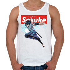 PRINTFASHION Sasuke Uchiha - Férfi atléta - Fehér atléta, trikó