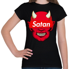 PRINTFASHION Satan - Női póló - Fekete női póló