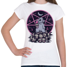 PRINTFASHION Sátánista nyúl - Női póló - Fehér
