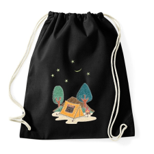 PRINTFASHION sátorozás - Sportzsák, Tornazsák - Fekete tornazsák