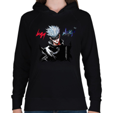 PRINTFASHION Satoru Gojo - Női kapucnis pulóver - Fekete