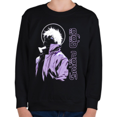 PRINTFASHION Satoru Gojo -páros minta - Gyerek pulóver - Fekete