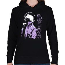 PRINTFASHION Satoru Gojo -páros minta - Női kapucnis pulóver - Fekete női pulóver, kardigán