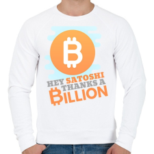PRINTFASHION satoshi - Férfi pulóver - Fehér férfi pulóver, kardigán