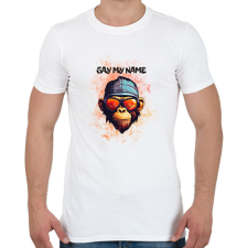 PRINTFASHION say my name - Férfi póló - Fehér férfi póló