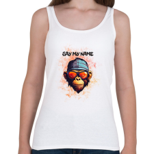 PRINTFASHION say my name - Női atléta - Fehér női trikó