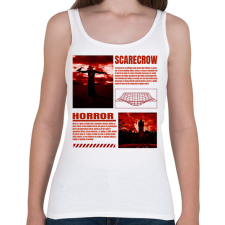 PRINTFASHION Scarecrow horror - Női atléta - Fehér női trikó