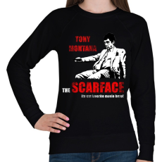 PRINTFASHION scarface - Női pulóver - Fekete