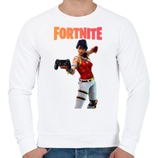 PRINTFASHION Scarlet Defender Fortnite - Férfi pulóver - Fehér férfi pulóver, kardigán