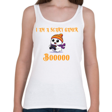 PRINTFASHION Scary Little Ghost Gamer - Női atléta - Fehér